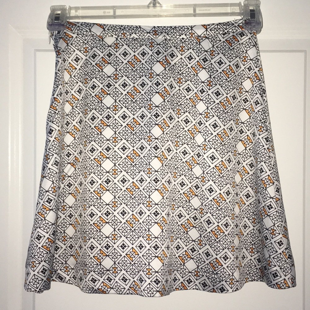 H&M Geometric Flare Skirt
